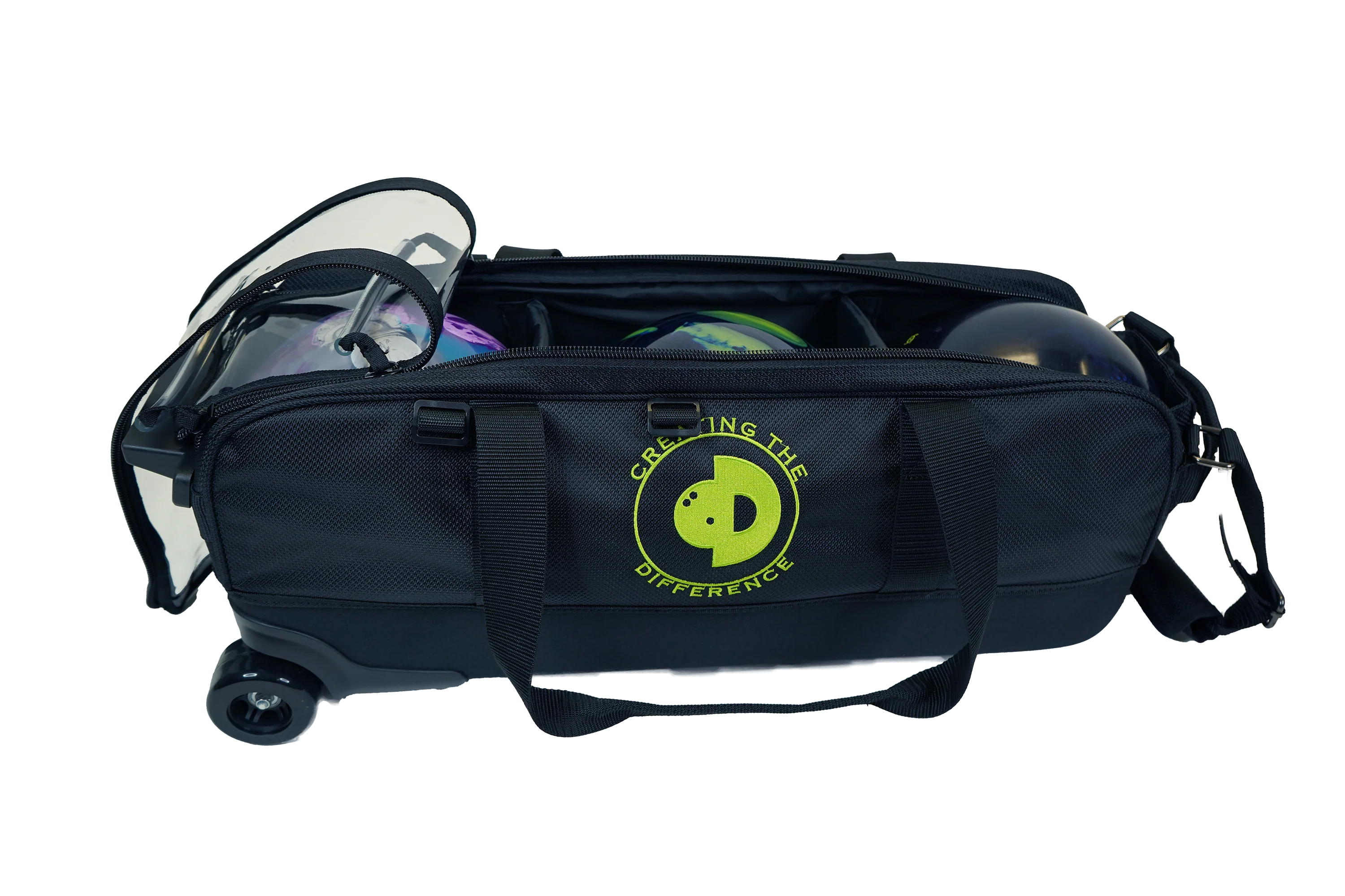 3-Ball Roller Tote - Optional Personalized Name Tag and Single Ball Bag - Image 4