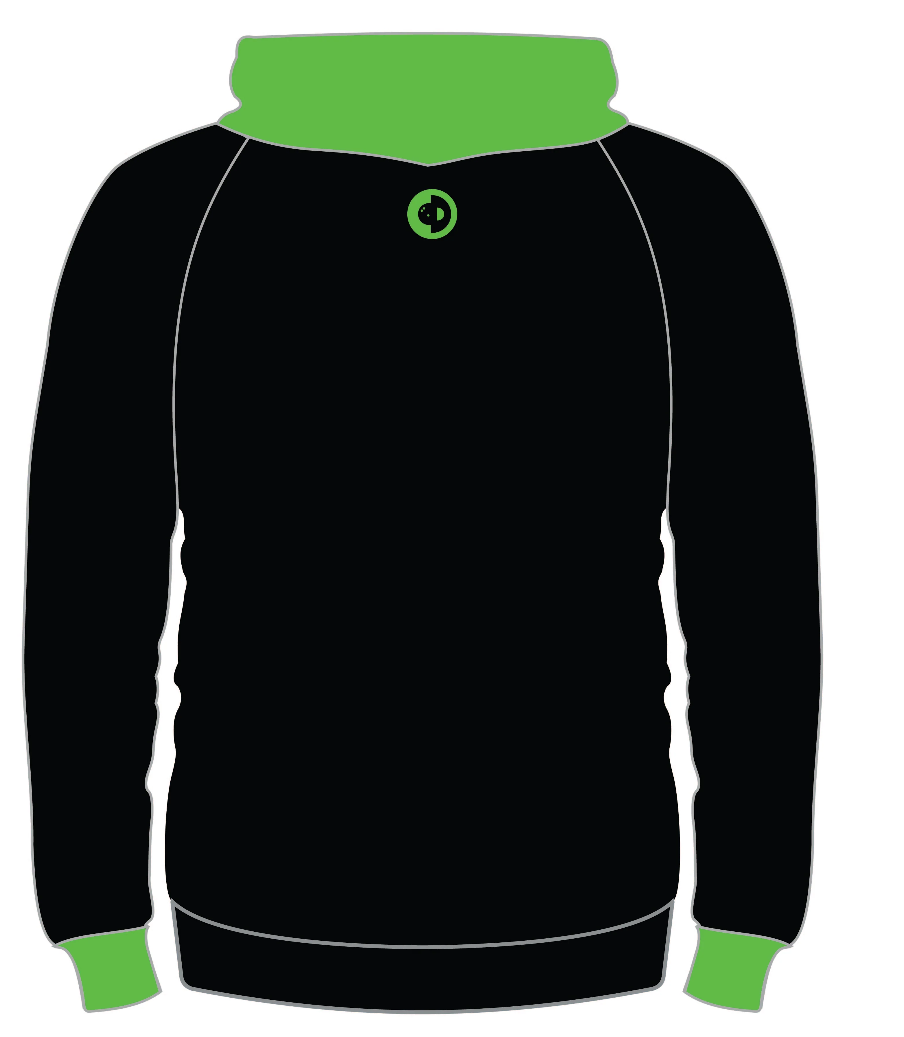 Black and Green Unisex Hoodie - Image 2