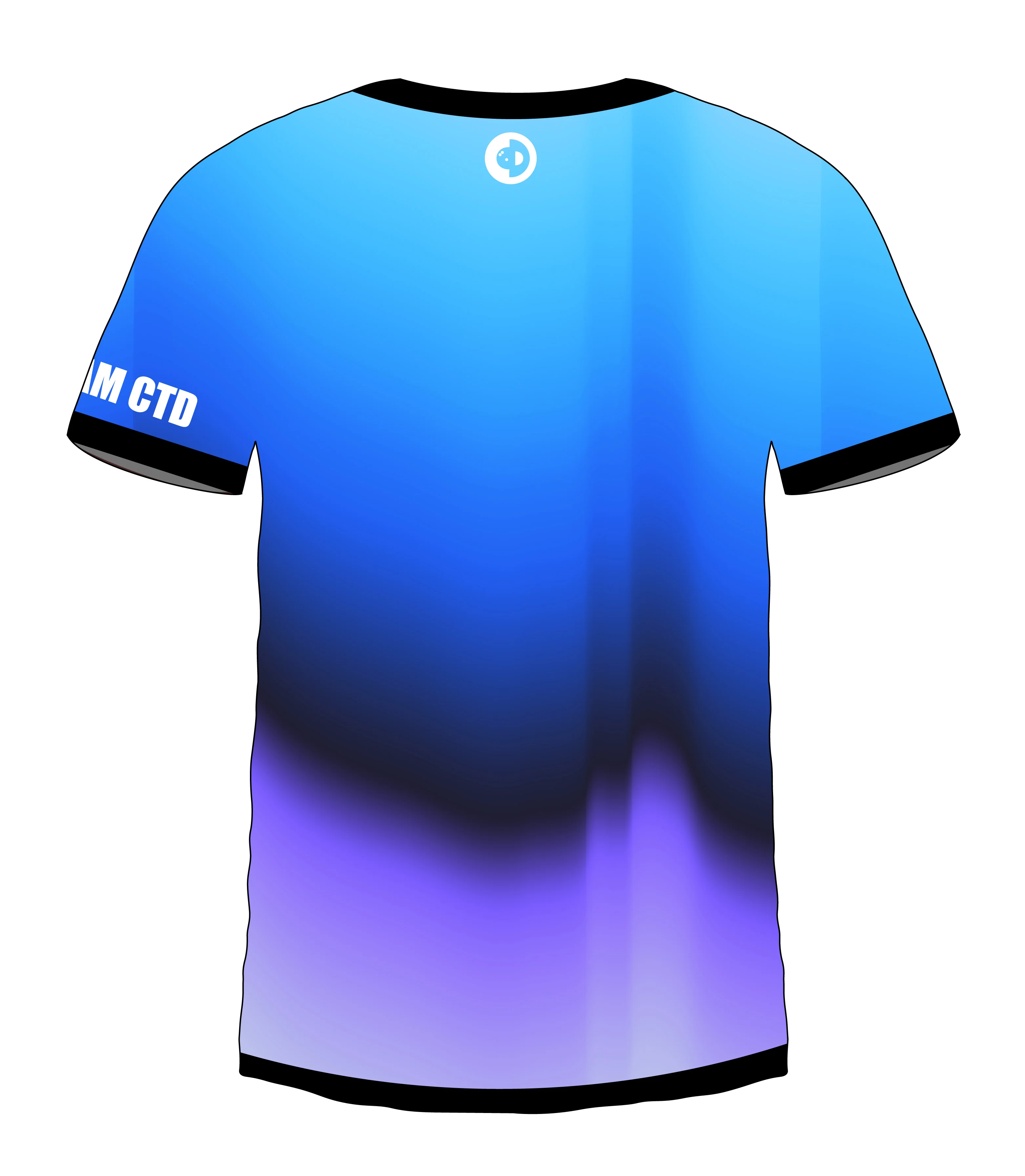 Blurry Blue White Jersey - Image 2