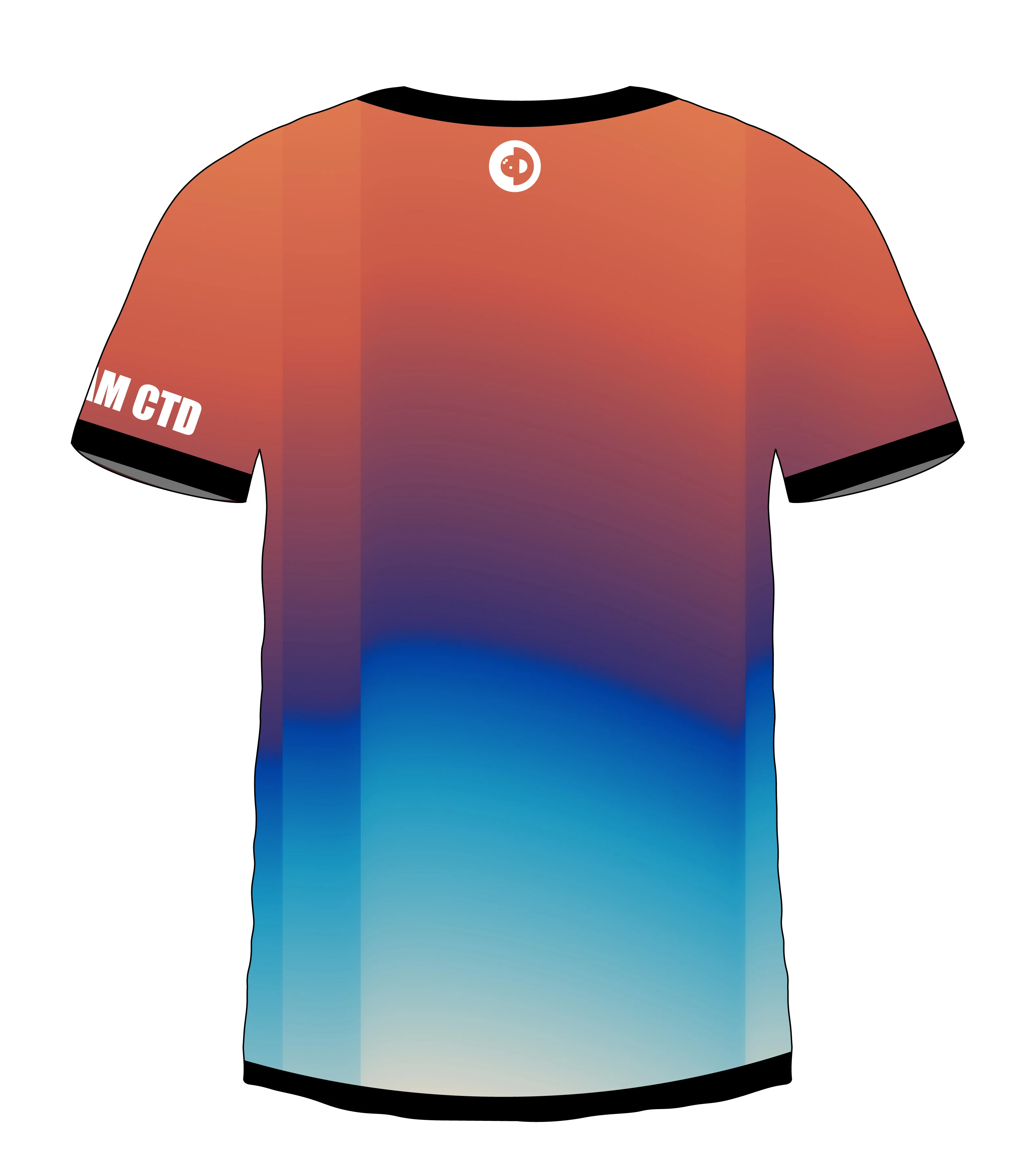Blurry Orange White Jersey - Image 2