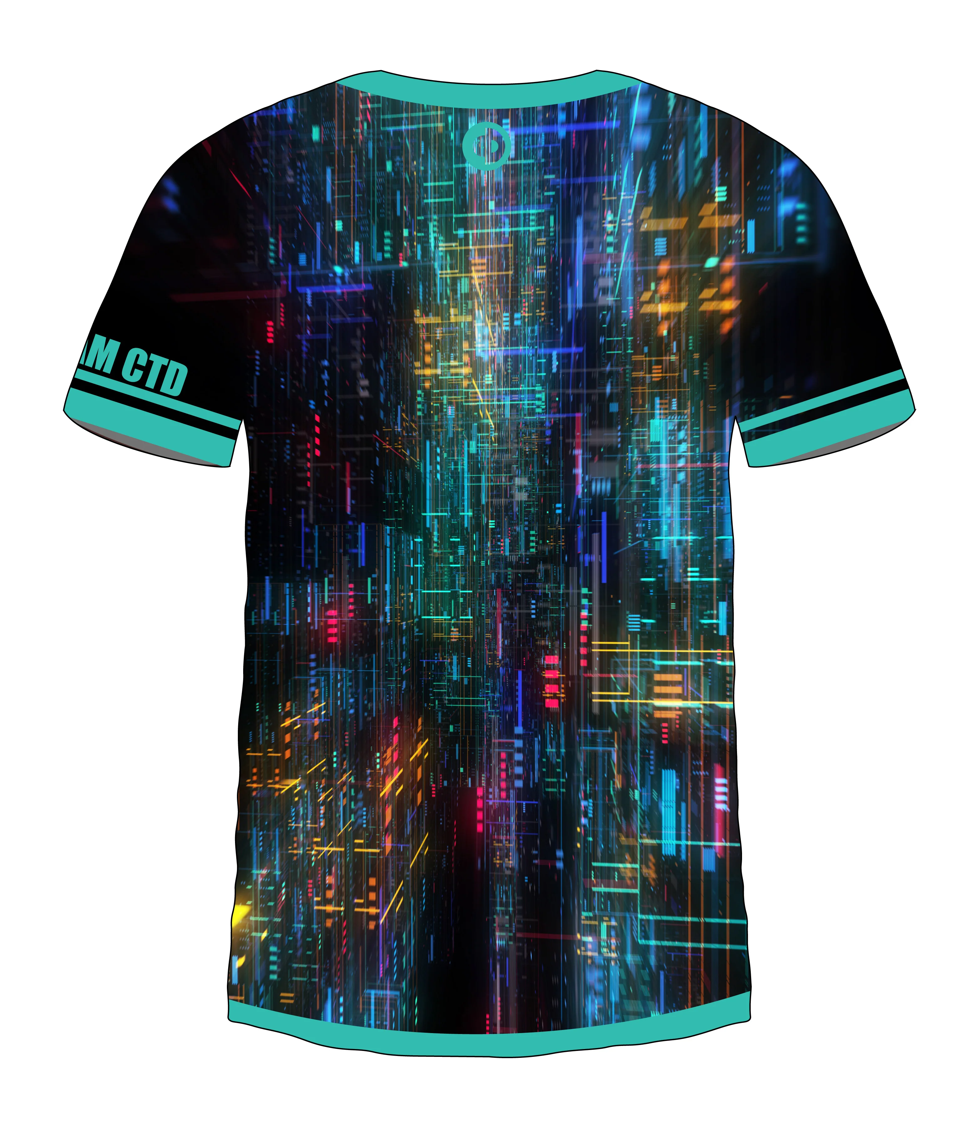 Digital Map Teal Jersey - Image 2