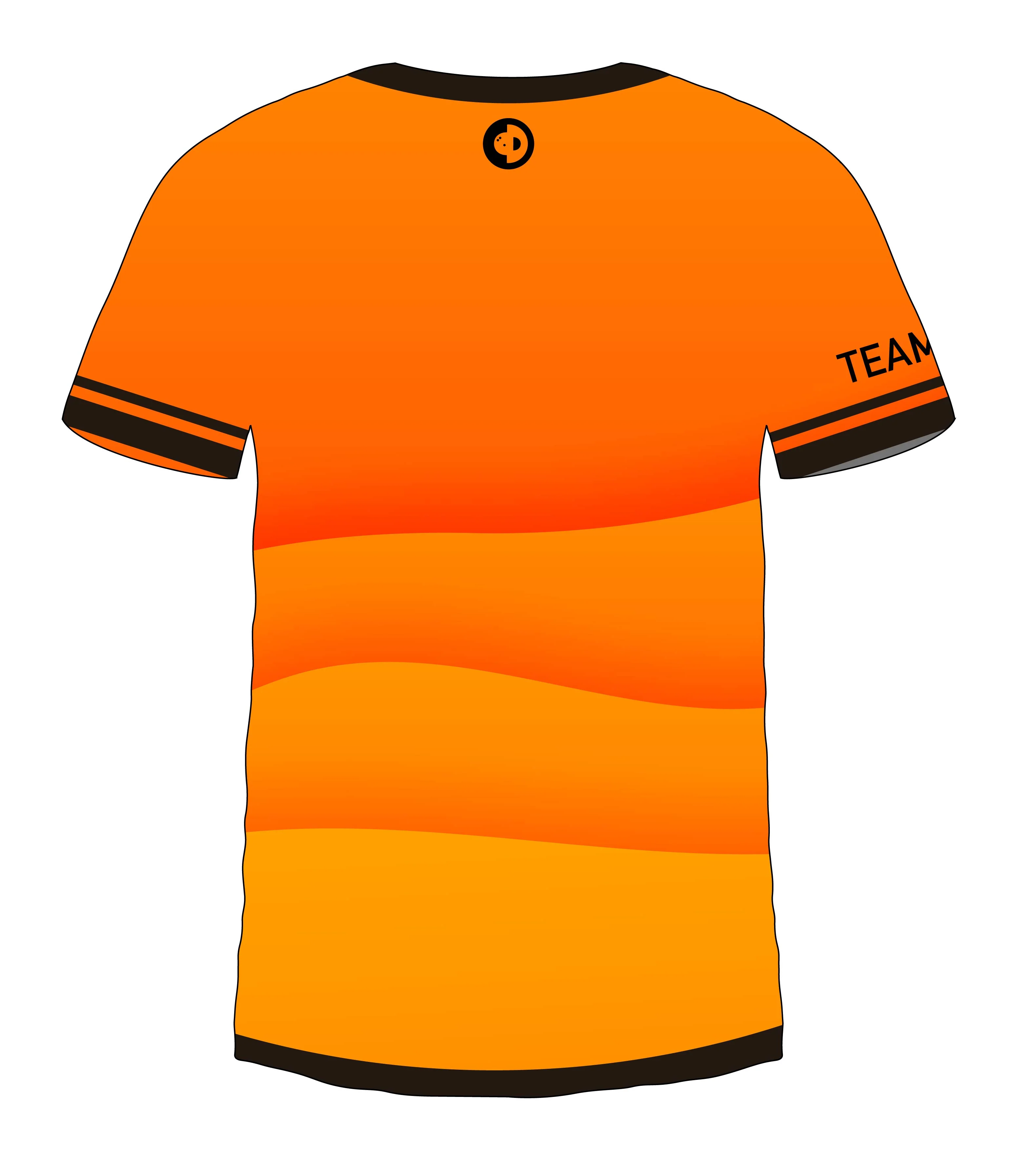 Orange Color Wave Jersey - Image 2
