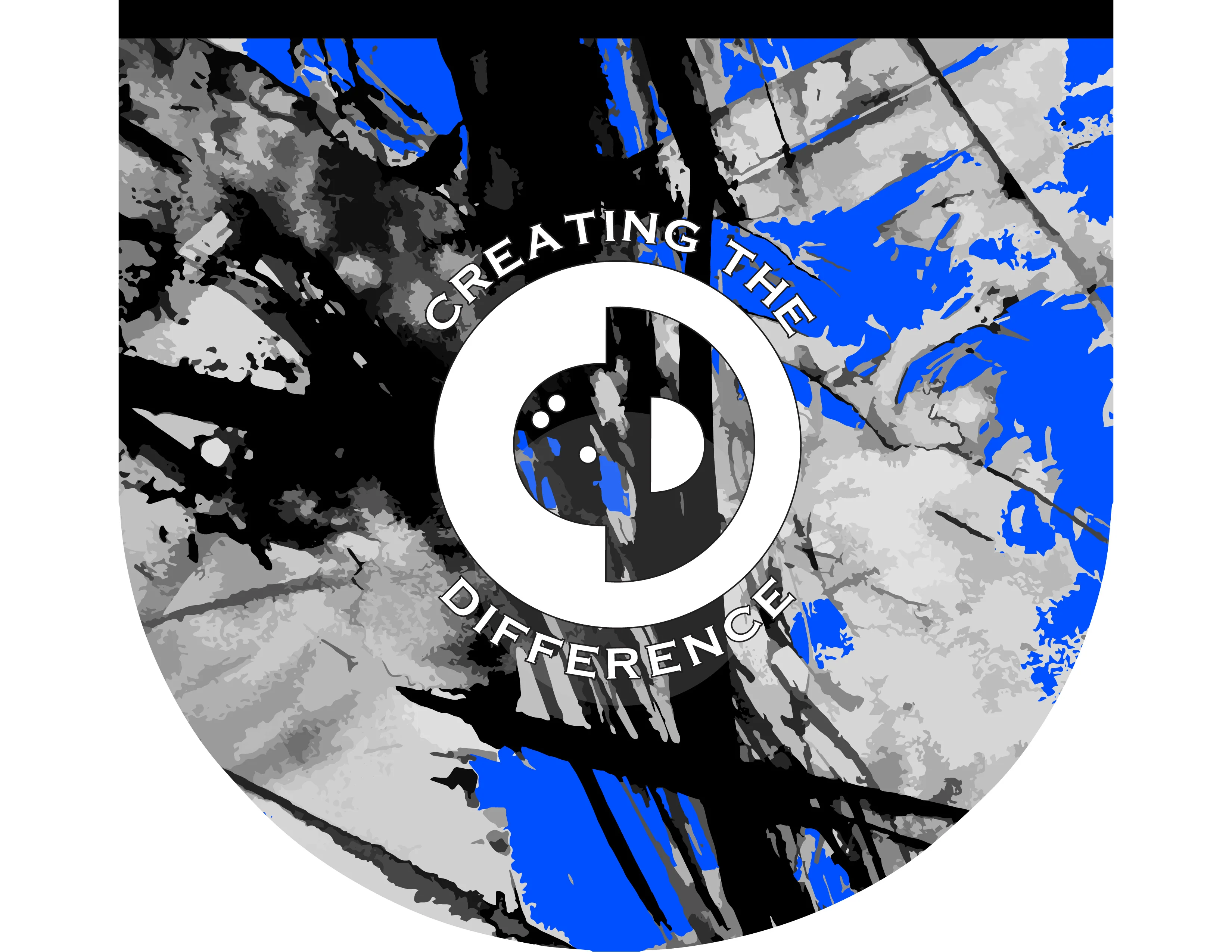 Sketch Blue Bowling Ball Bag