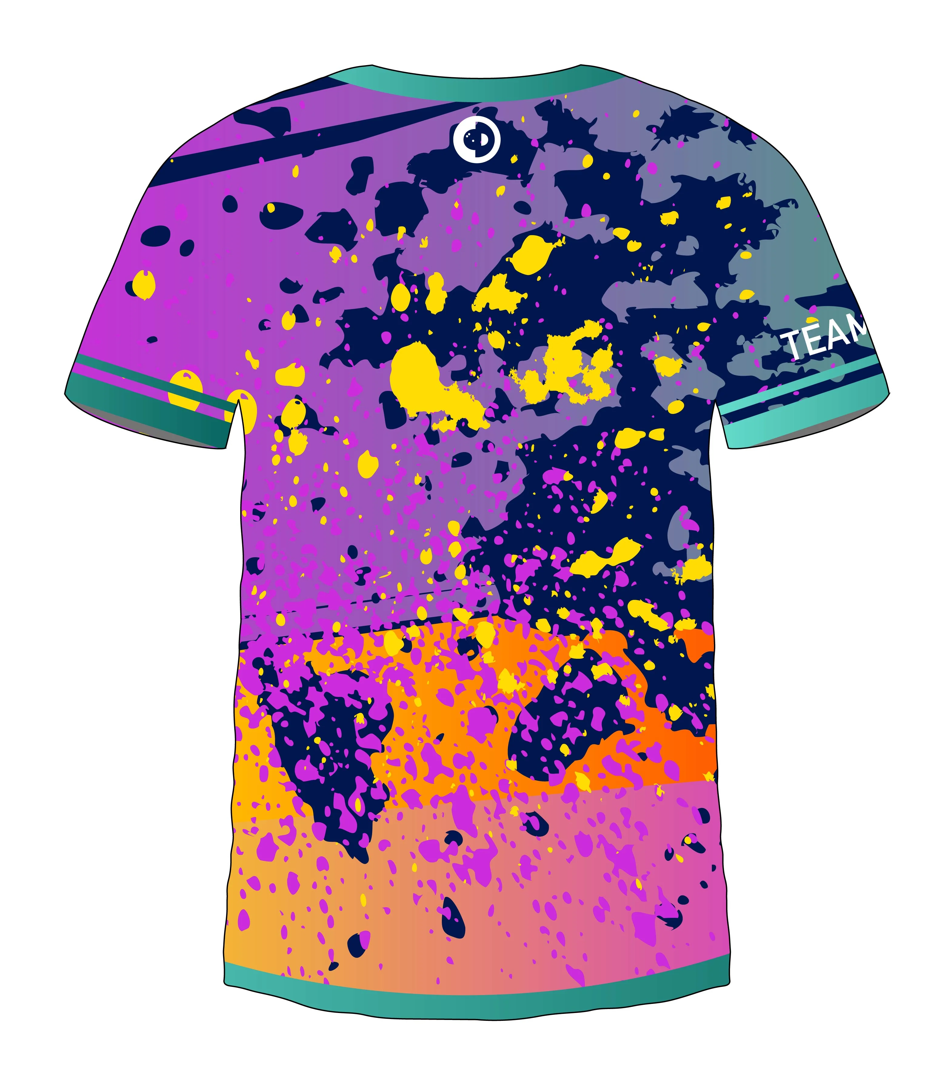 Splatter Style Purple 2 Jersey - Image 2