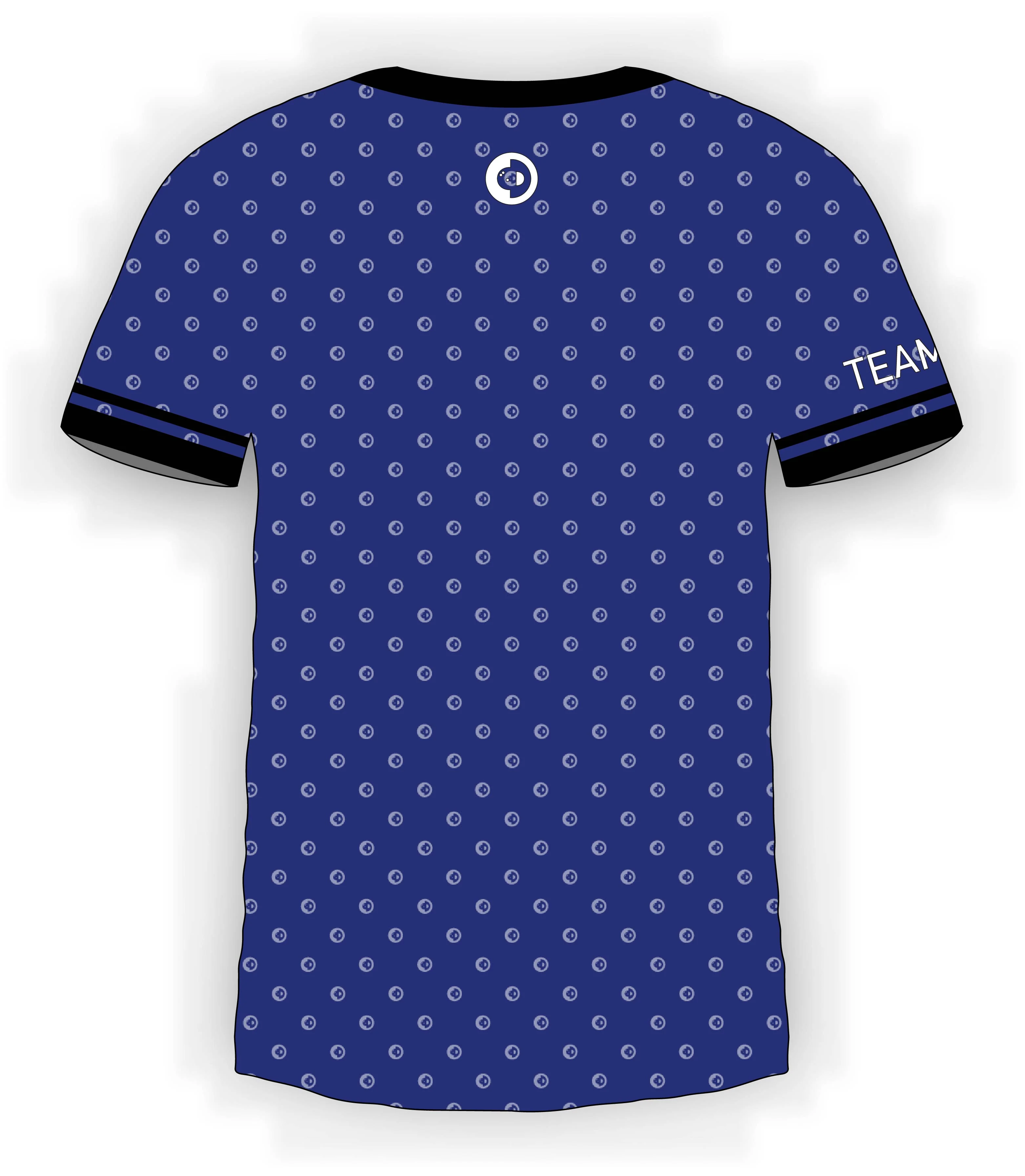 White CTDots on Blue Jersey - Image 2
